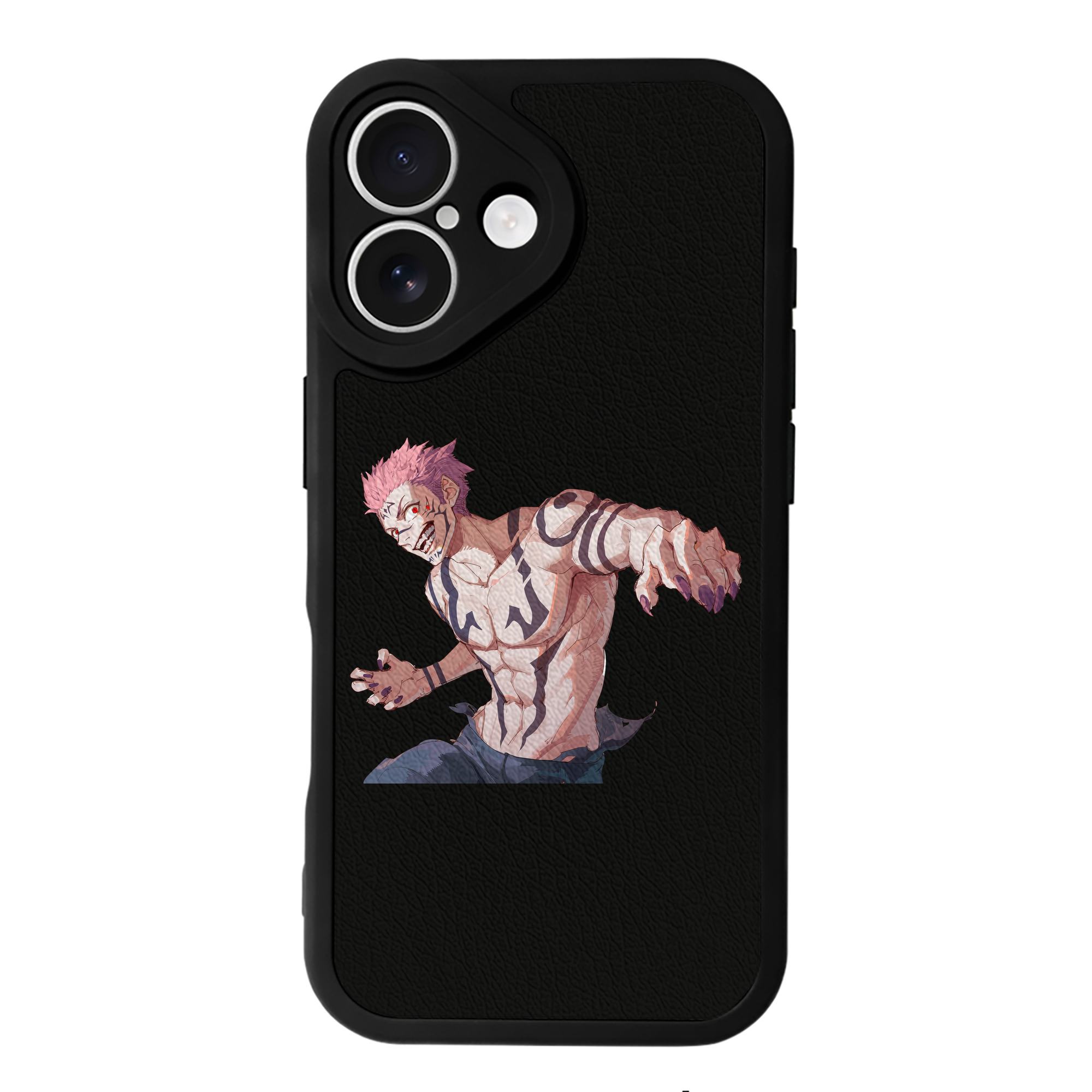 （画像用） 呪術廻戦 Jujutsu Kaisen 【iPhone 16シリーズ対応】シリコンスマホケース（レザー調） 材質：シリコン
